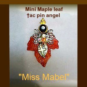 Miss Mabel  Maple Leaf  Angel Pin